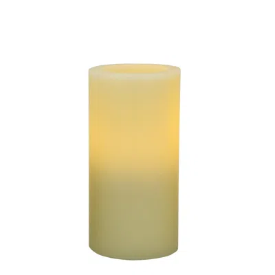 Homezia 6" Ivory Flameless Pillar Candle