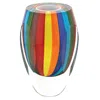 Homezia 6 Multicolor Art Glass Vase