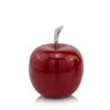 Homezia 6" Red Aluminum Decorative Apple Tabletop Sculpture
