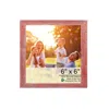 Homezia 6" X 6" Rustic Farmhouse Red Wood Frame