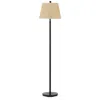Homezia 60" Bronze Traditional Shaped Floor Lamp With Tan Square Shade