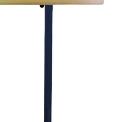 Homezia 60" Traditional Shaped Floor Lamp With White Bowl Shade In Brown