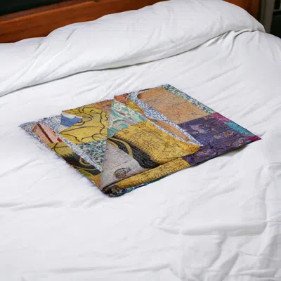 Homezia 60" X 90" Silk Multicolor Throws