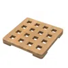 Homezia 6.00 " Square Wood Trivet In Multi