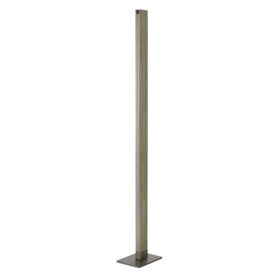 Homezia 61" Brown Led Traditional Shaped Floor Lamp In Gray