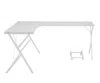 Homezia 62" White L Shape Computer Desk