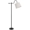 Homezia 63" Bronze Adjustable Traditional Shaped Floor Lamp With Gray Square Shade