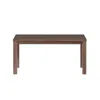 Homezia 63" Espresso Solid Wood Dining Table