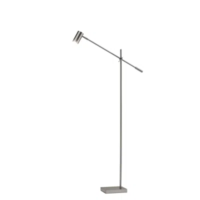 Homezia 63" Task Floor Lamp In Gray