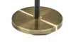 Homezia 65" Bronze Three Light Tree Floor Lamp With White Solid Color Bell Shade