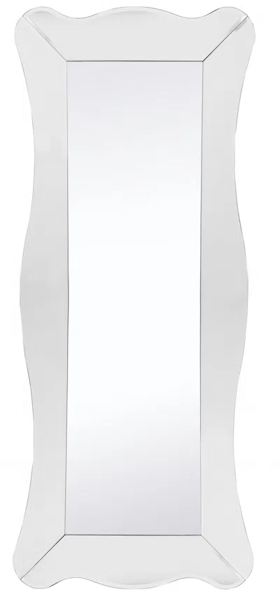 Homezia 65" Clear Novelty Glass Framed Full Length Hanging Mirror