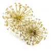 Homezia 6.5" X 6.5" X 6.5" Gold Starburst Spheres Set Of 2