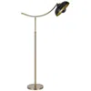 Homezia 66" Bronze Adjustable Arc Floor Lamp With Bronze Dome Shade