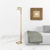 Homezia 68" Brass Arched Floor Lamp With White No Pattern Frosted Glass Dome Shade