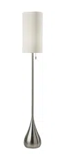 Homezia 68" Traditional Shaped Floor Lamp With White Drum Shade