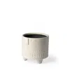 Homezia 7" Bohemian Beige Happy Face Tribal Vase