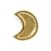 Shop Homezia 7" Gold Crescent Metal Handmade Vanity Tray In Multi