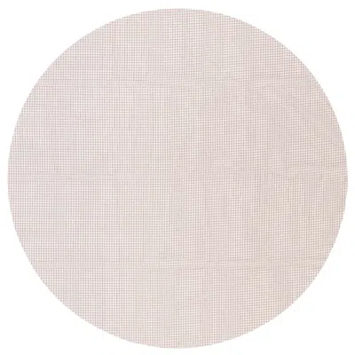 Homezia 7' Round Brown Non Slip Indoor Outdoor Rug Pad In Neutral