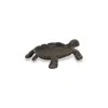 Homezia 7" Rustic Black Turtle Metal Handmade Tray In Multi