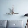 Homezia 7" Silver Diver Resin Wall Decor
