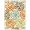 Homezia 7' X 10' Beige Indoor Outdoor Area Rug