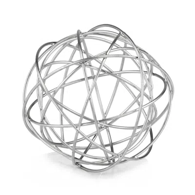 Homezia 7" X 7" X 7" Silver Large Wire Sphere