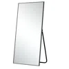 Homezia 71" Black Metal Framed Leaning Or Hanging Full Length Mirror