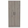 Homezia 71" Light Gray Tall Two Door Closet