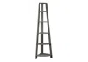 Homezia 71" Taupe Wood Corner Bookcase