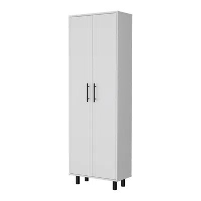Homezia 71" White Tall Pantry Cabinet