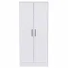 Homezia 71" White Tall Two Door Closet