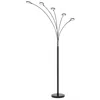 Homezia 72" Bronze Five Light Led Arc Floor Lamp