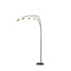 Homezia 72" Nickel Four Lights Led Arc Floor Lamp