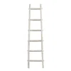 Homezia 72" X 18" X 2" White Decorative Ladder Shelve