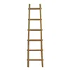 Homezia 72" X 18"x 2" Brown Decorative Ladder Shelve