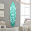 Homezia 76" X 18" X 1" Wood, Blue, Serenity Surfboard Wall Art
