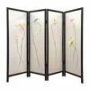 Homezia 78 X 1 X 63 Multicolor Fabric And Wood Flourshing Screen