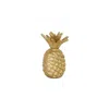 Homezia 8" Gold Cast Iron Pineapple Hand Painted Sculpture