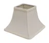 Homezia 8" Ivory Square Bell No Slub Lampshade