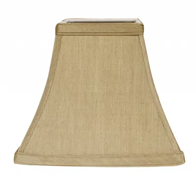 Homezia 10" Pale Brown Square Bell No Slub Lampshade