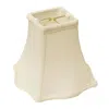 Homezia 8" White Premium Square Monay Shantung Lampshade