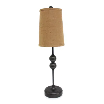Homezia 8 X 7 X 29 Bronze Minimalist - Accent Table Lamp In Neutral