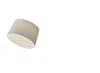 Homezia 83" Steel Arc Floor Lamp With White Solid Color Empire Shade