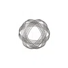Homezia 8.5" Gray Metal Decorative Orb