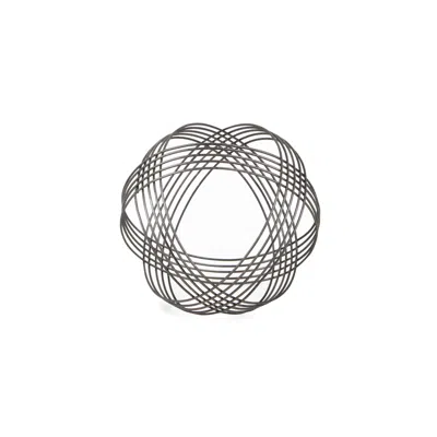 Homezia 8.5" Gray Metal Decorative Orb