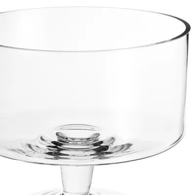 Homezia 9 Mouth Blown Trifle Glass Bowl In Multi