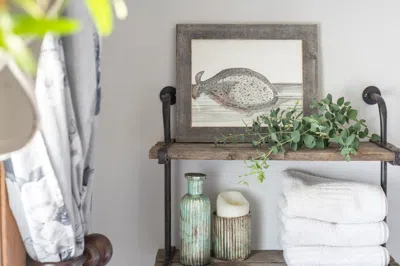 Homezia 9" X 12" Rustic Farmhouse Weathered Gray Wood Frame