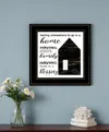 Homezia A Blessing 2 Black Framed Print Wall Art