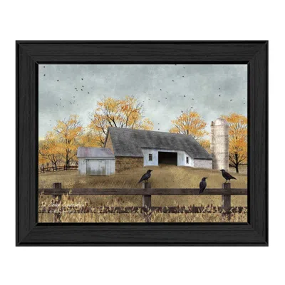 Homezia A Casual Conversation 2 Black Framed Print Wall Art