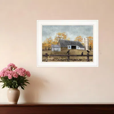 Homezia A Casual Conversation 3 White Framed Print Wall Art
